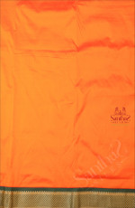 9 YARDS MADISAR MANGO YELLOW COLOUR BODY WITH CONTRAST BORDER & WITHOUT BLOUSE